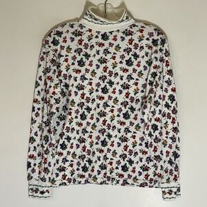 Separate Issue Sweater Womens Medium Multicolor Floral Grannycore Classic Casual